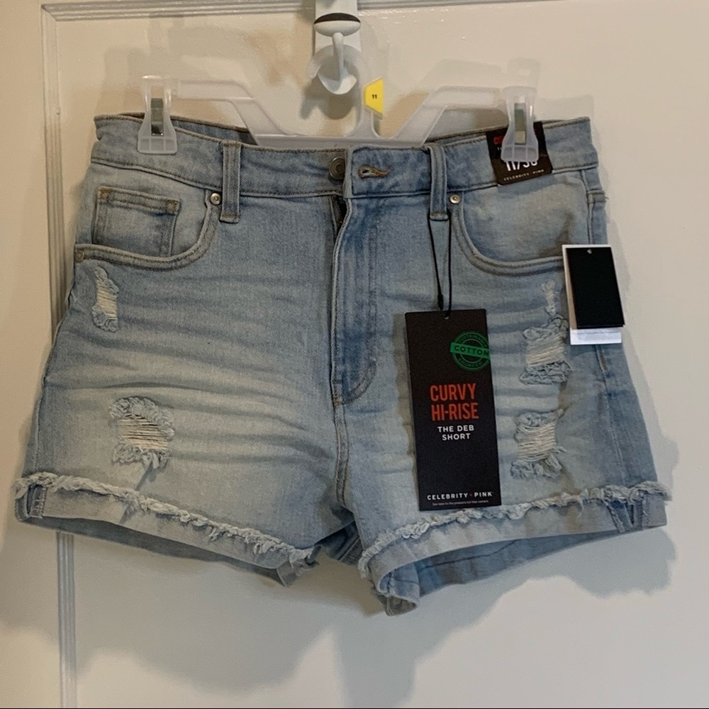 Celebrity Pink Distressed Jean Shorts